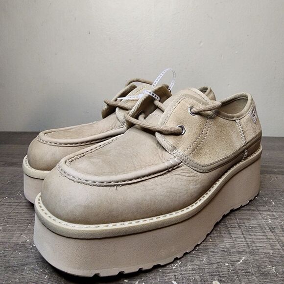 UGG Cityfunc Platform Shoes Loafer Mary Jane Square toe Suede Womens 7 NEW - Picture 5 of 15